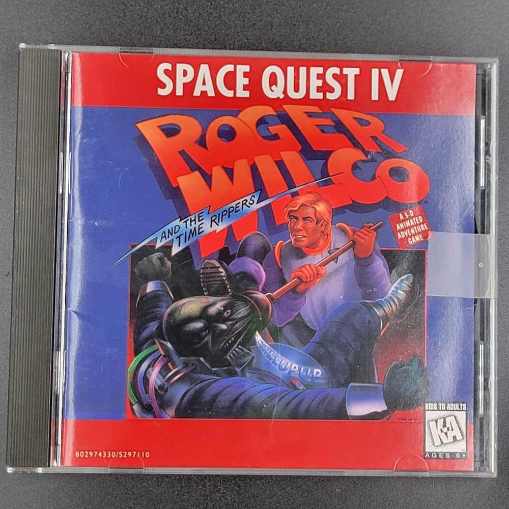 Sierra Space Quest IV Roger Wilco Time Rippers PC CD-ROM Graphic Adv 1991